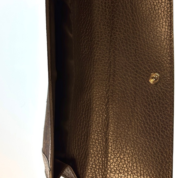 Gucci Brown continental canvas and leather long wallet. EUC - Picture 11 of 12